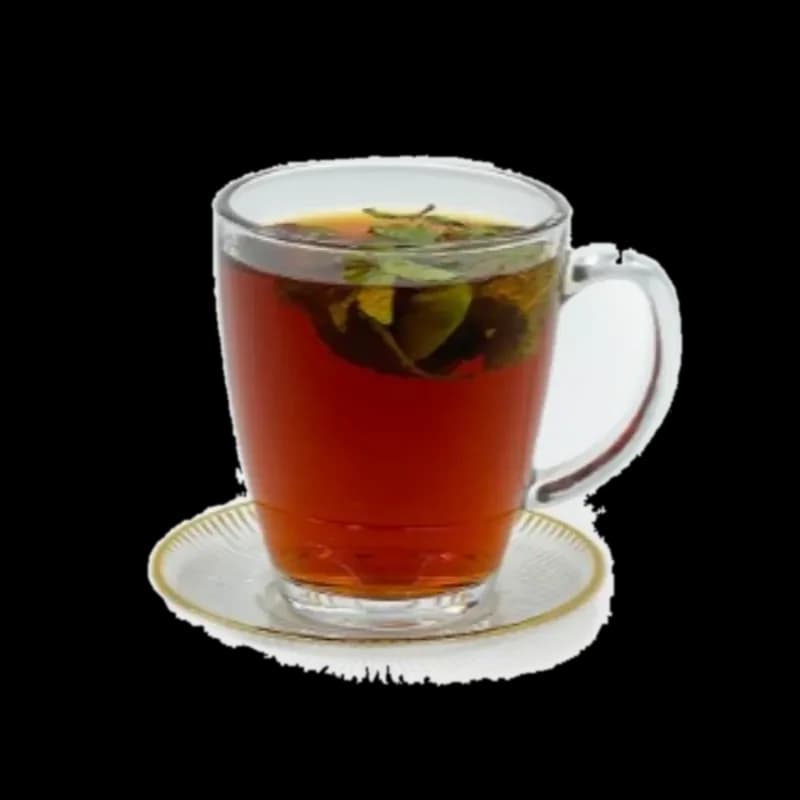 Hot Tea with Fresh Mint